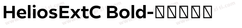 HeliosExtC Bold字体转换